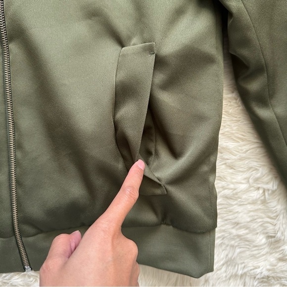 Everlane Jacket E2 Bomber Zip Up Olive Green S - Picture 7 of 12